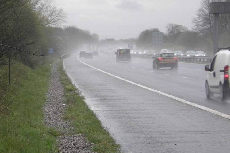 Water run-off from a section of the M56 is now treated to remove toxic metals
