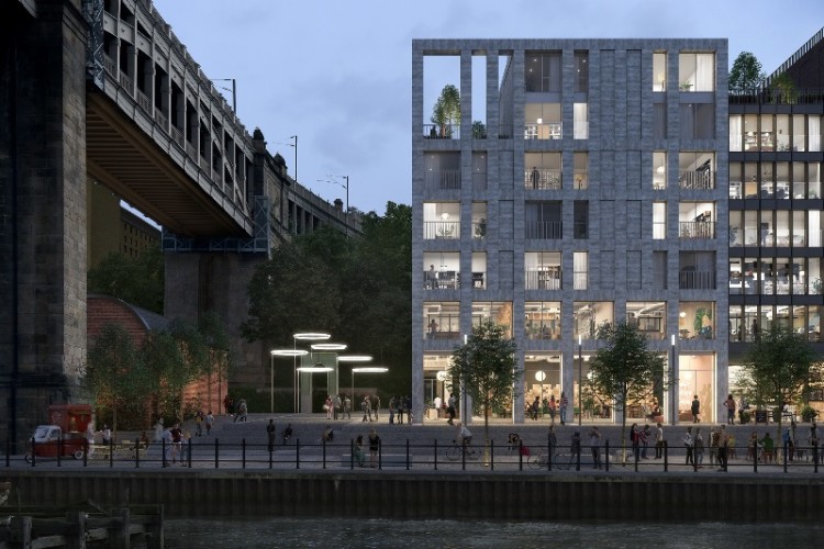 CGI of the Brett Wharf development