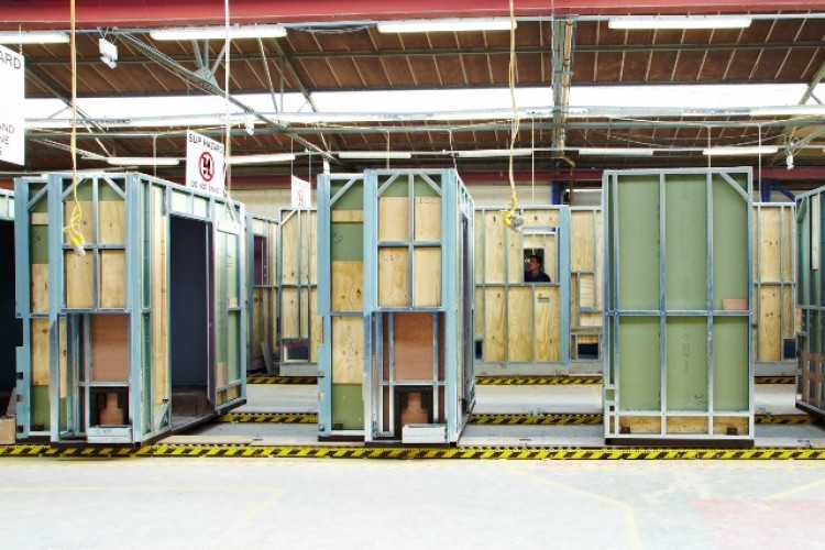 Bathrooms on the production line