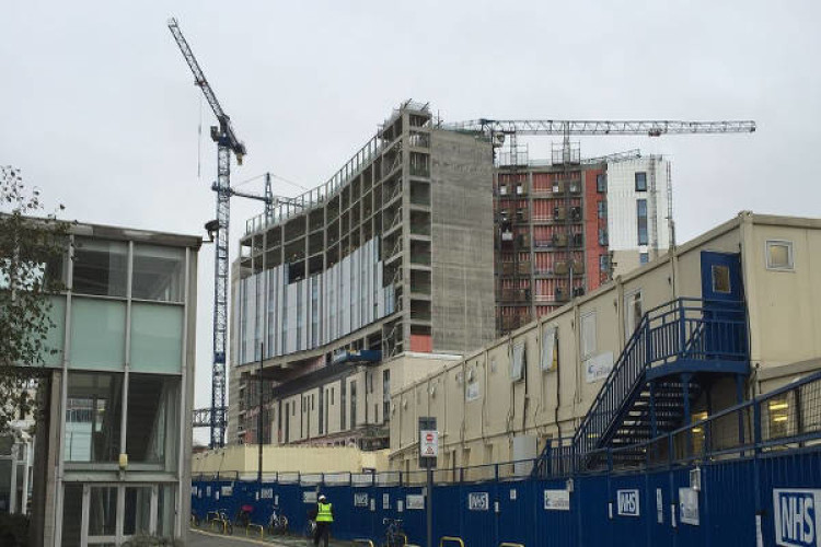 Royal Liverpool University Hospital under construction