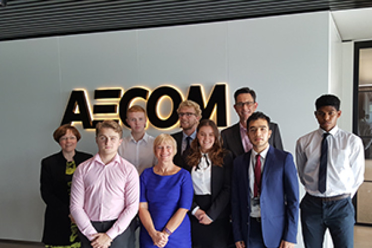 The first Aecom/ESFA apprentices
