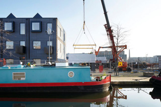 The first of Urban Splash's 'Town House' homes were installed at the New Islington development in Manchester