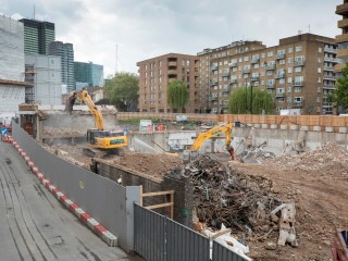 Demolition works, spring 2019