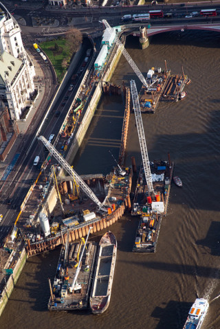 The Blackfriars foreshore site is sandwiched between the river and the busy city centre