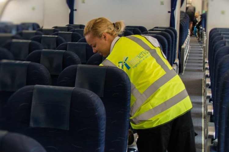 Interserve security doing final security check of an A330 aircraft