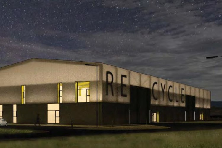 The new materials recovery centre will be built on part of a former landfill site