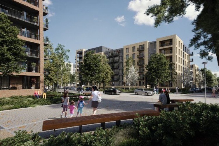 Plans for the Cheshunt Lakeside urban village