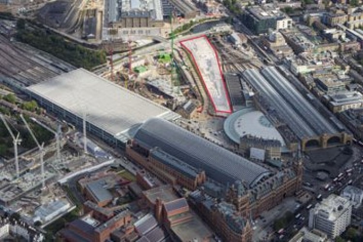 The site of Google's new HQ alongside King's Cross station