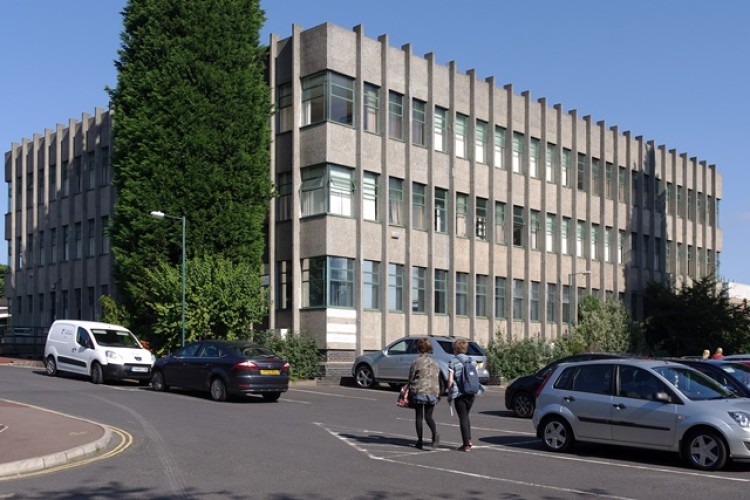 The library as it is now and, below, what it will become