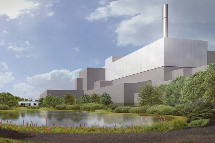 CGI of Millerhill energy-from-waste plant