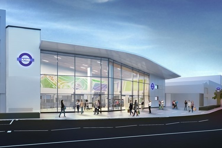 The new Ilford station building has been designed by Atkins