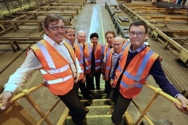 Left to right are Tim Outteridge, Patrick Jackson, Guy Laws, Gursharun Thind, Andy Limbert, Steve Quinny and Gary Kipling