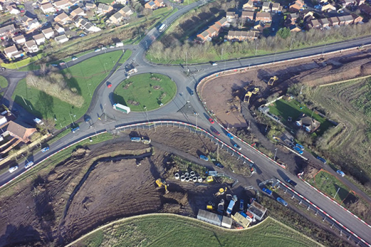 Third phase works on the A4440 Norton to Whittington