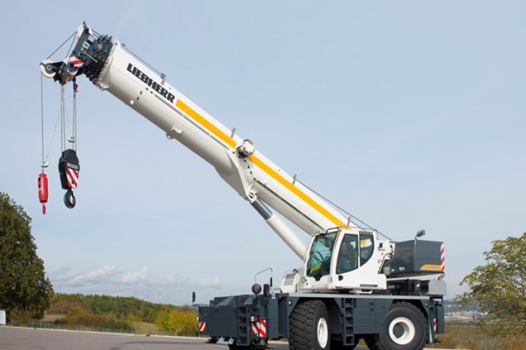  The Liebherr LRT 1090-2.1 rough terrain crane