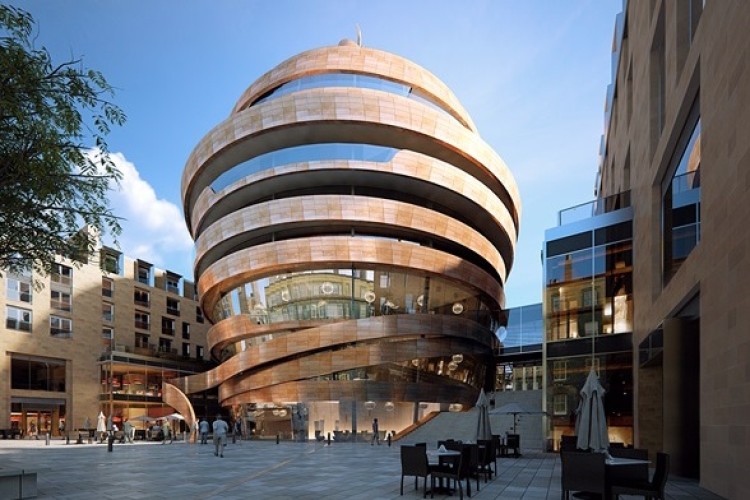 CGI of the redeveloped St James centre. 