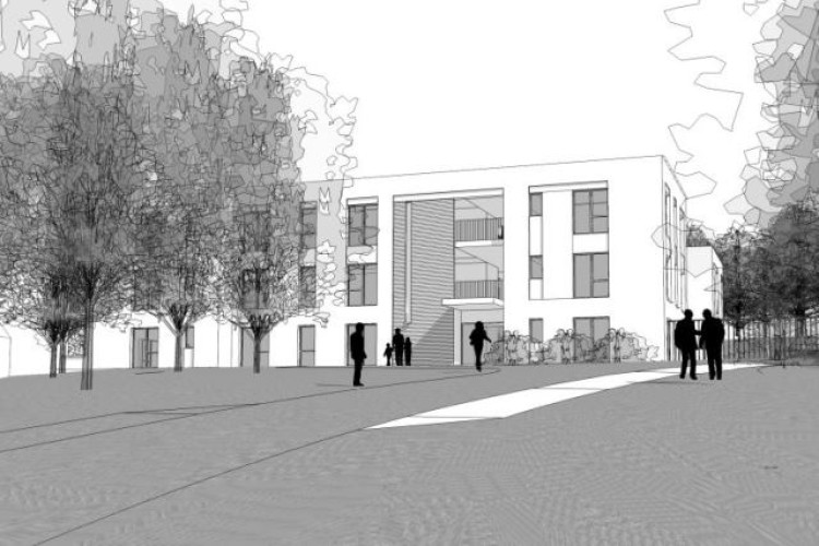 Artists impression of the scheme off Park Grange Road, Sheffield