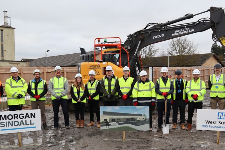 There was a good turnout for the ground breaking photo opportunity on 12th January 2024