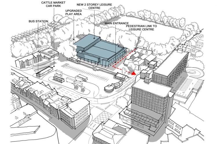 Sketched plans for the site