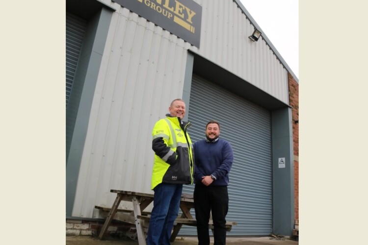 Shaun Henley (left) and Robert Gettings outside the HZS Stainless Steel workshop in Ossett