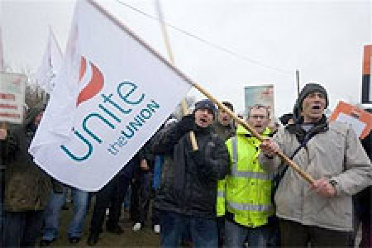 Library photo of Unite demonstration