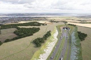 The Kent-side tunnel entrance