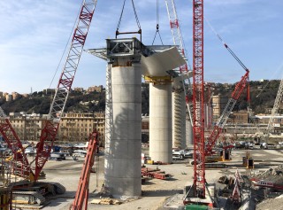 Current projects include replacing the bridge that collapsed in Genoa in 2018