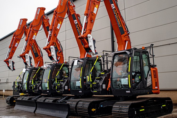 Some of Ardent's new excavators