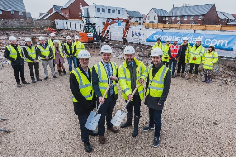 The ground-breaking ceremony was attended by representatives from Morgan Sindall, Derbyshire County Council, Spencer Academy Trust and Lungfish Architects