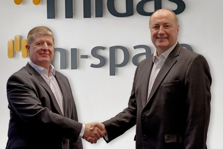 Steve Hart, divisional director for Mi-space, with group CEO Alan Hope