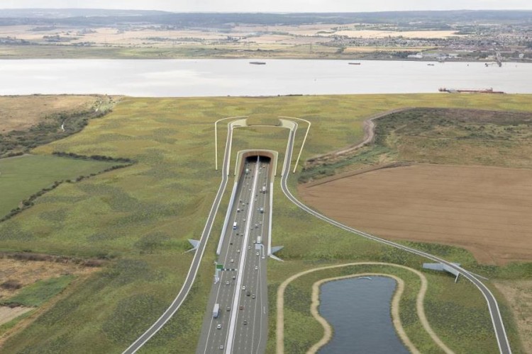 The north entrance to the Lower Thames Crossing, in Essex