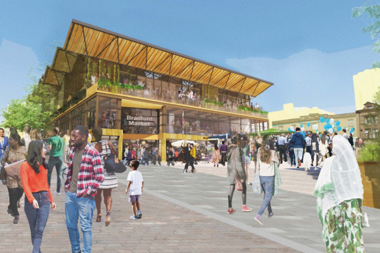 CGI of the new market building
