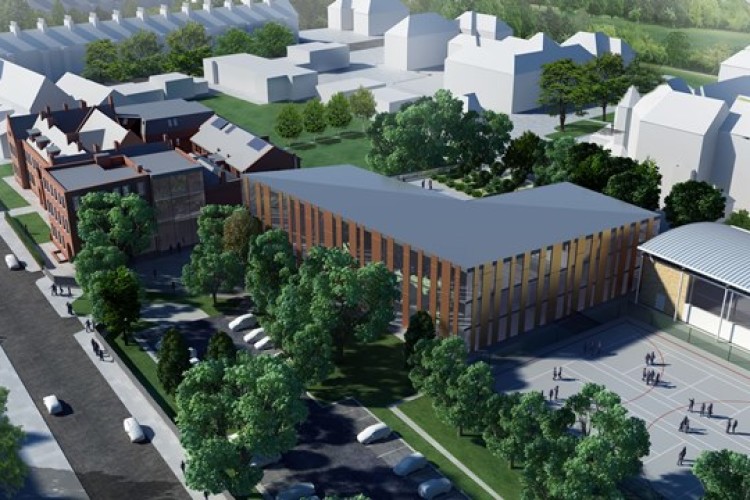 Artist&rsquo;s impression of the school extension