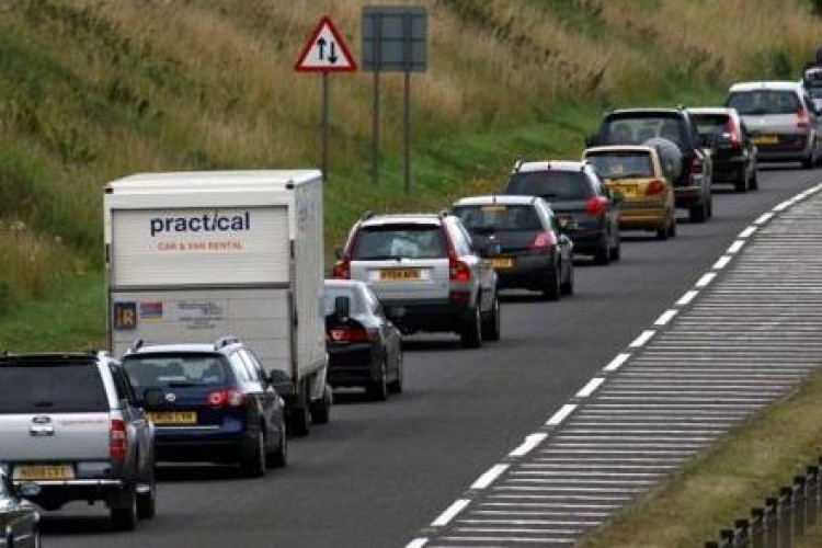 Traffic jams on the A9