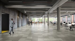 A typical floor within the office building