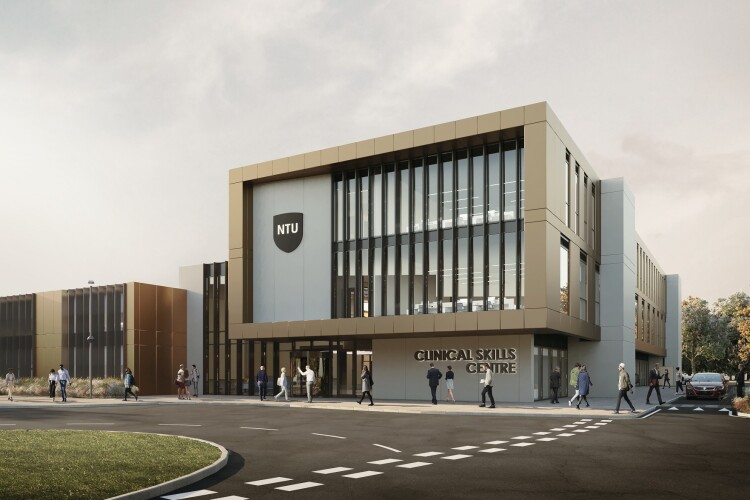 The new buidling will be home to Nottingham Trent University's Institute of Health & Allied Professions