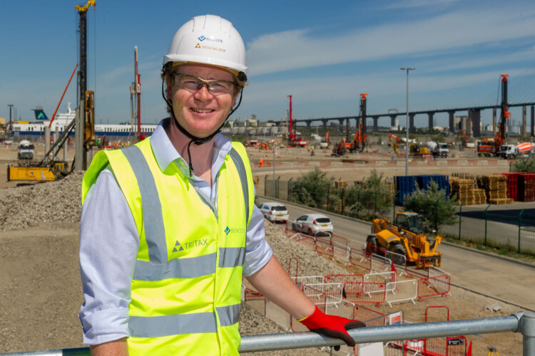 Bericote Properties development director Jonathan Maher on site