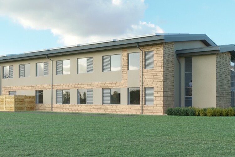The planned new classroom block