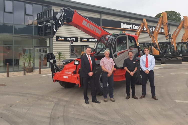 Peter Smyth (sales director), Robert Coates (dealer principal), Richard Parry (sales manager) and George Stanhope (sales manager)