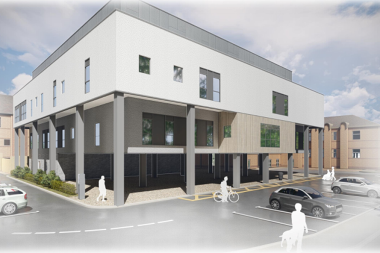 CGI of the planned Chorley ophthalmology and daycare unit
