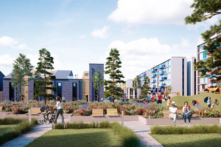 Artist's impression of the Neighbourhood Rochdale project