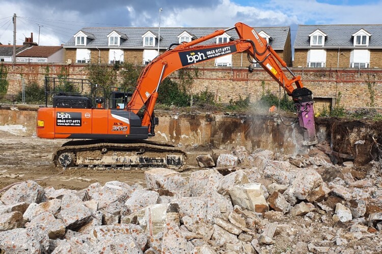 The new Hitachi ZX300 excavator