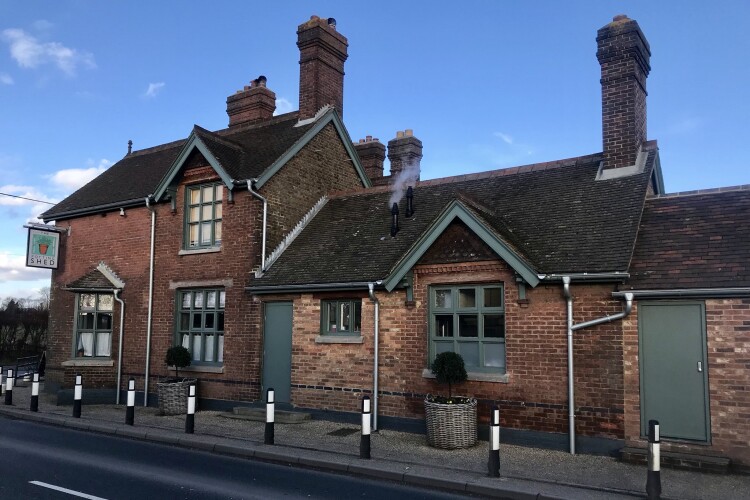 Alumasc gutters and pipes on the recently revamped Potting Shed pub in Langley near Maidstone