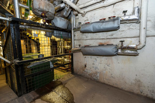 Leaky pipes in the basement. © Houses of Parliament. 