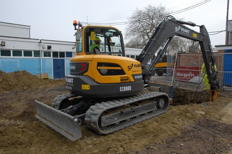 The 8.8-tonne Volvo ECR88D is currently the largest machine offered by RM Plant Services