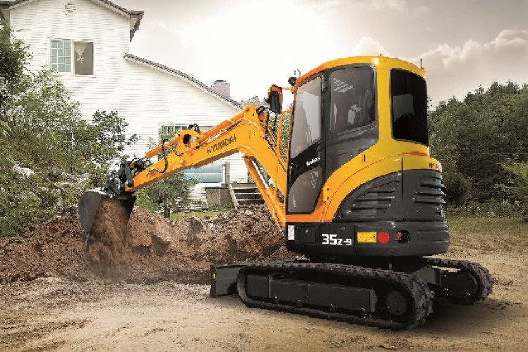 Hyundai's R35Z-9 compact excavator