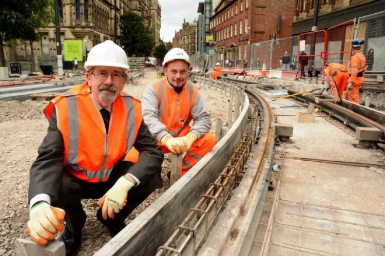 Cllr Andrew Fender of TfGMC and Mark Pritchard of MPT