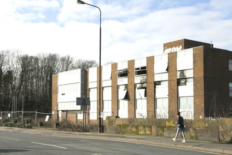 The derelict Bayer building, and (below) how it is set to become