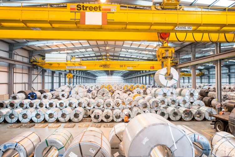 The automated steel terminal at the Port of Liverpool
