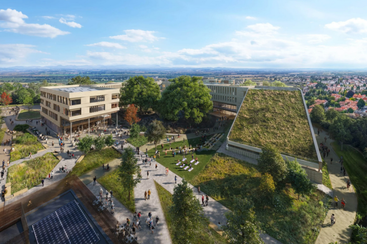 CGI of the planned Golden Valley scheme next to GCHQ