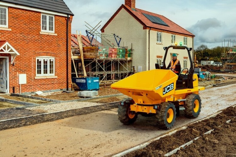 The JCB 6T SiteSafe ROPS site dumper 